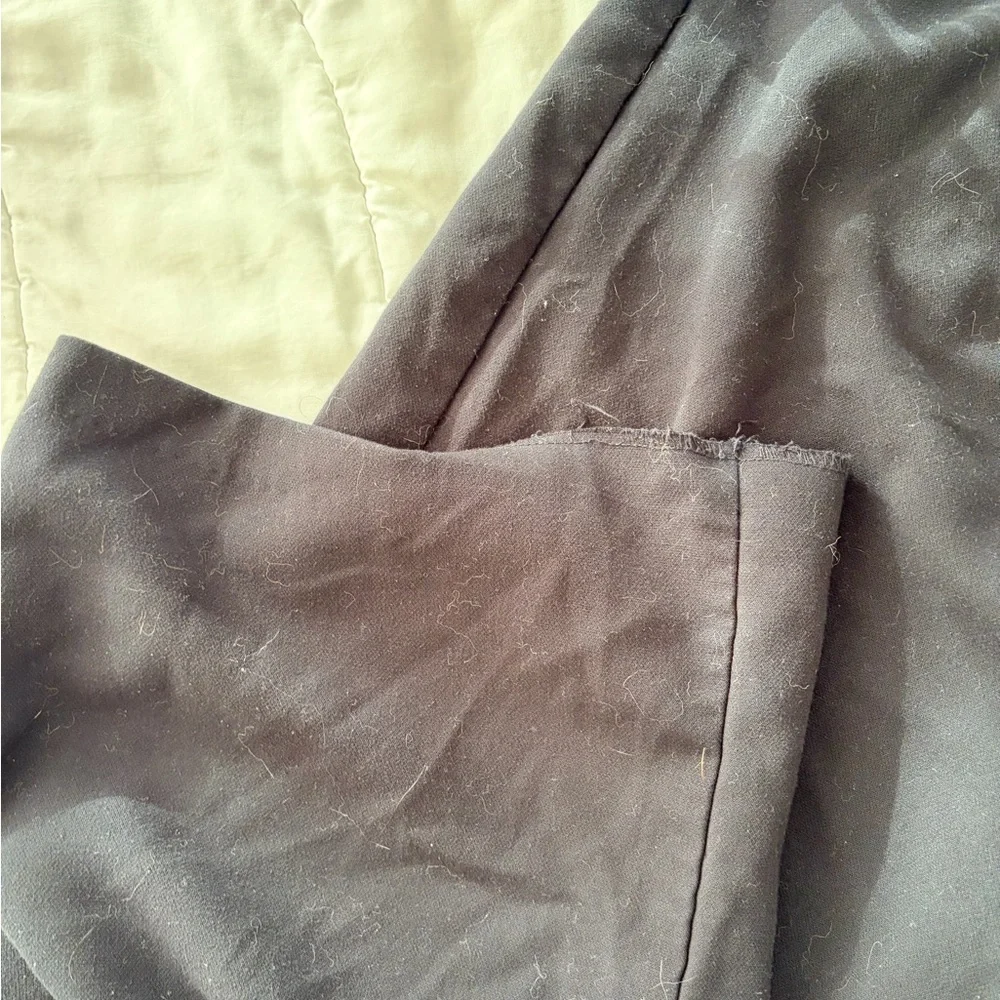 A&F Tailored Wide Leg Black Women's Pants - Picture 4 of 4